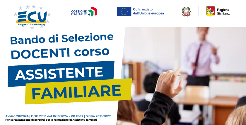 Bando docenti Avviso 20-2024 - PR FSE+ Sicilia 2021-2027